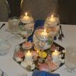 Beach theme bridal shower centerpiece